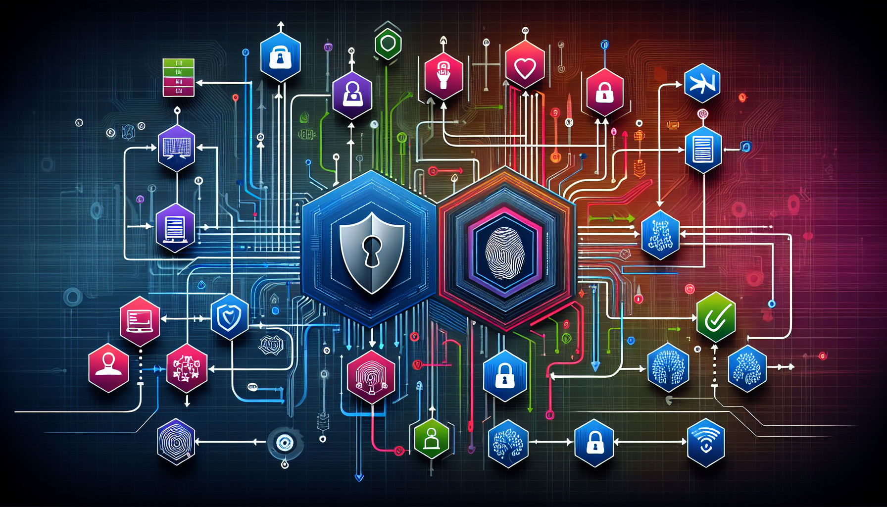 An illustration depicting the ins and outs of zero trust implementation.